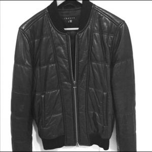 Men’s theory leather jacket